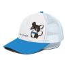 Picture of Scarf Mousey White Mesh Snapback Cap with Blue Bill