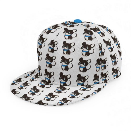 Picture of Scarf Mousey Flat Brim Snapback Cap - Pattern