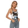 Picture of Scarf Mousey Criss-Cross Back Tank Top