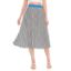 Picture of Scarf Mousey Skirt - Word Pattern Black on White