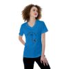 Picture of Scarf Mousey Womens T-Shirt V-Neck - Christian Pride