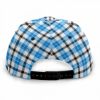 Picture of Scarf Mousey Flat Brim Snapback Cap - Blue Plaid