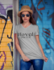 Picture of Scarf Mousey Womens T-Shirt V-Neck - #loved John 3:16