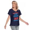 Picture of Scarf Mousey Womens T-Shirt Loose V-Neck - 2024