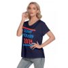 Picture of Scarf Mousey Womens T-Shirt Loose V-Neck - 2024